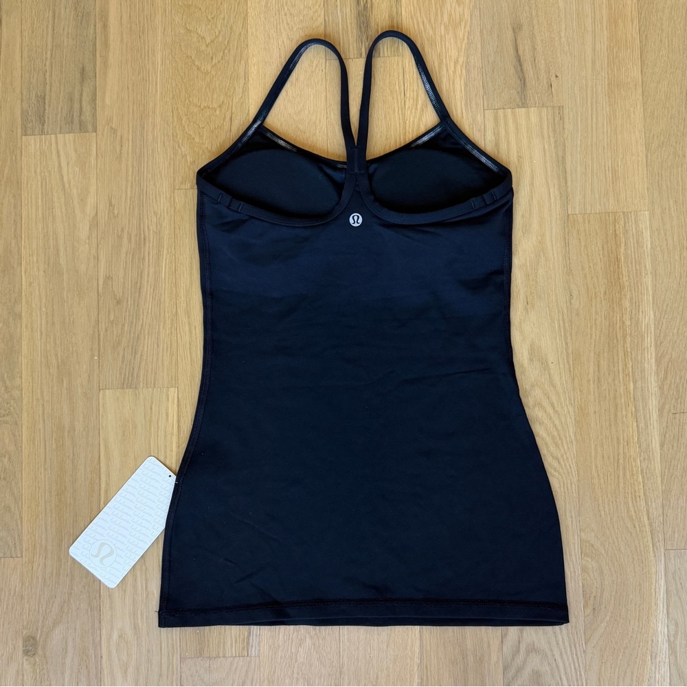 Lululemon Power Y Tank Size 4 Black NWT - Picture 2 of 6